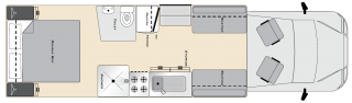 Layout of Coastal Grandelier Motorhome