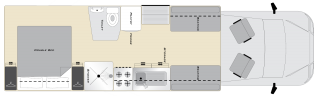 Layout of Coastal Chateau Motorhome