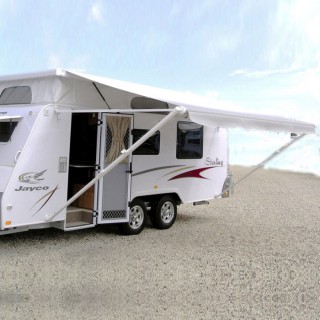 Carefree Silver Fade Roll Out Awning