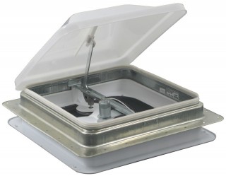 Ventline 14 X 14 Metal Vent White W 12v Fan