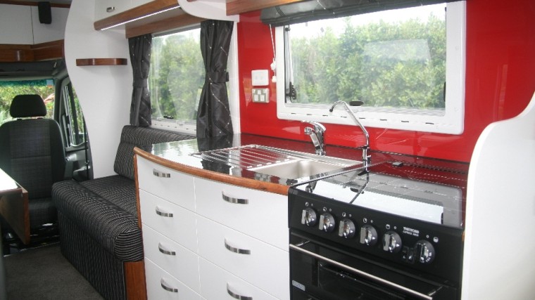 Eye Catching Red Splash Back