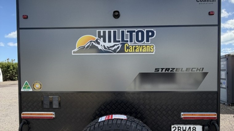 Rear View Strzelecki Family Caravan