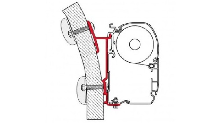 Fiamma Awn Mounting Bracket For F45 15Deg.Each