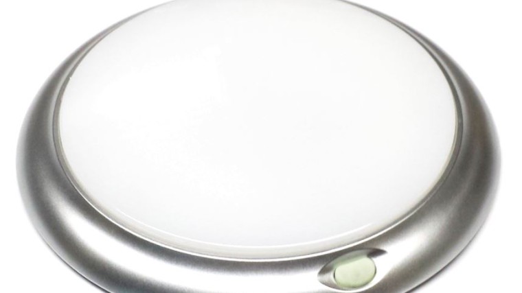 Light Led Silver Round 200Mm Cool White