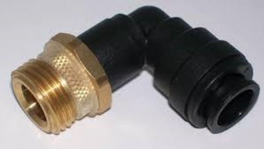 JG 1/2" Brass Male Adapter with 12mm Elbow 