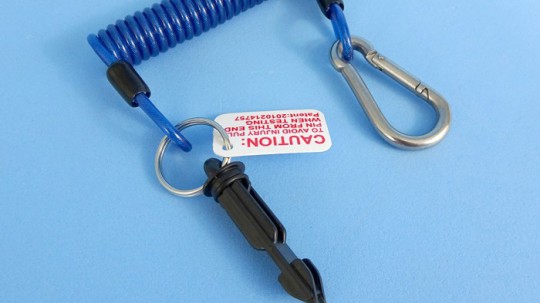 Breakaway Coil Cable with Pin & Clip