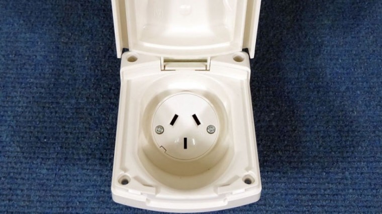 Clipsal Flush Socket 240V Outlet With Flap