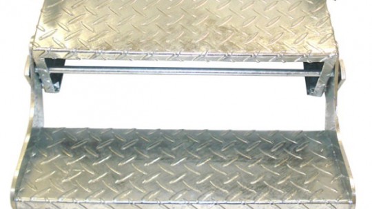 Double Pull-Out C/Van Step Zinc Plated Steel 560Mm
