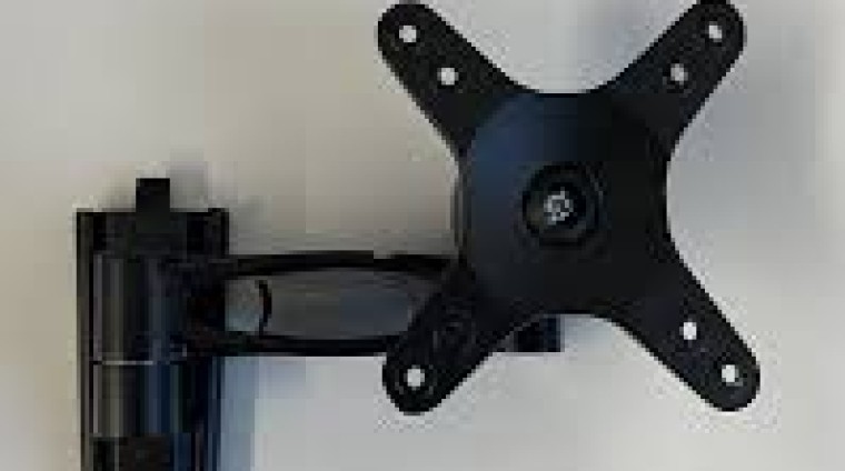 Sphere Quick Release Black TV Bracket Kit - One Arm Swivel