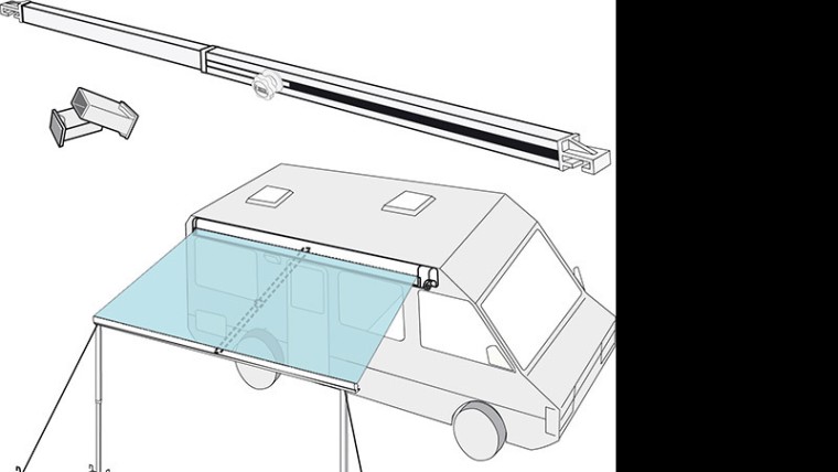 Fiamma Straight Std Centre Rafter For F45