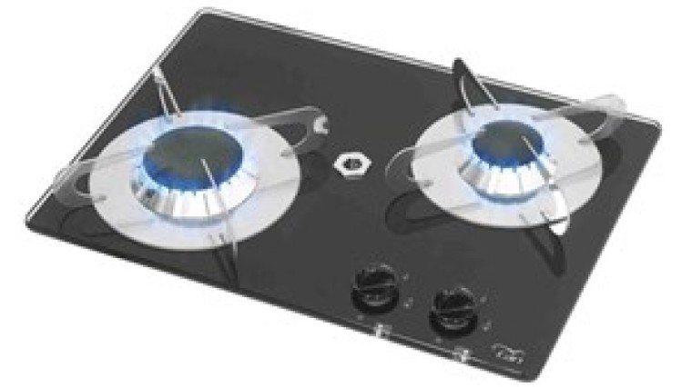 CAN-2-BURNER-GAS-HOB-W/CRYSTAL-FINISH