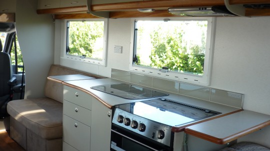 Compact Kitchen with Extending Bench