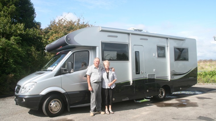 Murray & Marlene with their Coastal Grandelier