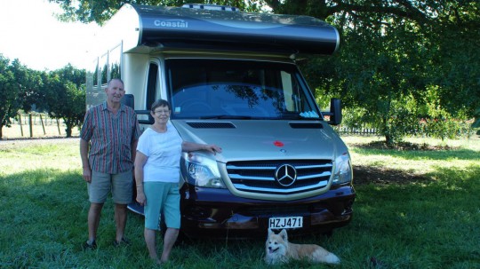 Faye & Bruce with their Murano Motorhome