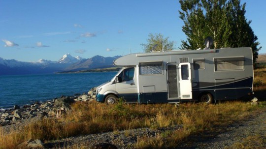 Camped at Lake Tekapo
