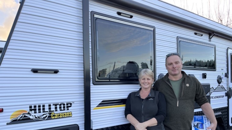 Caroline & Bryce Whitely with their Feathertop