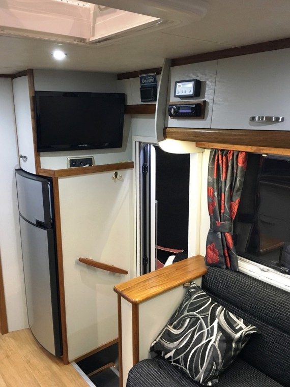 Coastal Motorhome Interior - Entertainment System