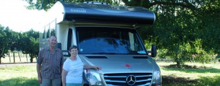 Faye & Bruce with their Murano Motorhome